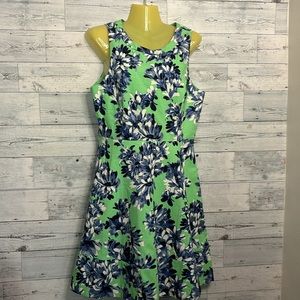 J Crew Pretty Floral Fit and Flare  Dress Size 8 NWOT